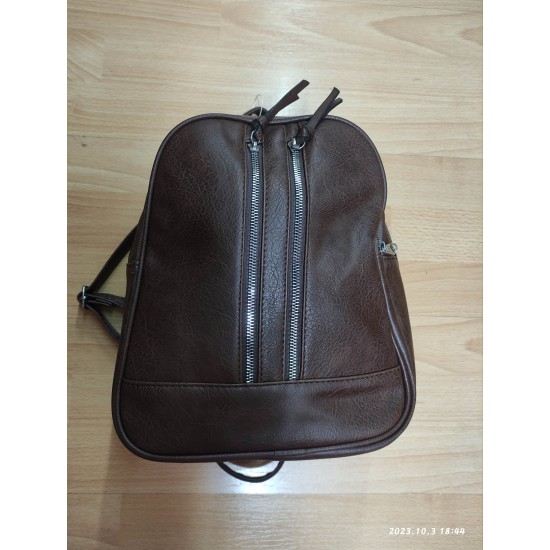 Τσάντα backpack με φερμουάρ μπροστά