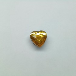 Jibbitz strass χρυσή καρδιά No227 Jibbitz strass χρυσή καρδιά No227