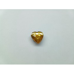 Jibbitz strass χρυσή καρδιά No227 Jibbitz strass χρυσή καρδιά No227