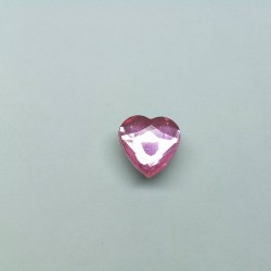 Jibbitz strass ροζ καρδιά No228 Jibbitz strass ροζ καρδιά No228