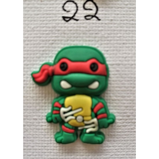 Jibbitz Ninja Turtles red No22