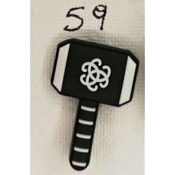 Jibbitz σφυρί Thor Νο59 Jibbitz σφυρί Thor Νο59