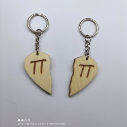 Μπρελόκ διπλή καρδιά γράμματα  Μπρελόκ διπλή καρδιά γράμματα